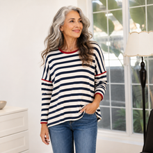 Load image into Gallery viewer, One Size Brooks Long Sleeve Pullover, Navy