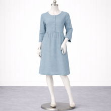 Load image into Gallery viewer, Charlotte Empire Waist Linen Dress