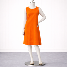 Load image into Gallery viewer, Amanda Pinhole Shift with pockets Tangerine