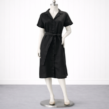 Load image into Gallery viewer, Safari , Black Linen Dress