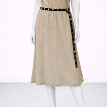 Load image into Gallery viewer, Sandy Seamed Skirt : Cashew
