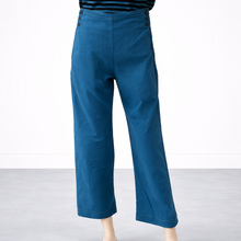 Load image into Gallery viewer, Arlene  Velvet Pant Peacock Blue