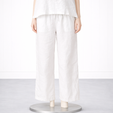Load image into Gallery viewer, Gia Linen Pant, White