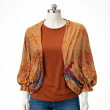 Load image into Gallery viewer, Lilianna Pure Silk Bolero:  Sienna