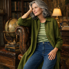 Load image into Gallery viewer, Vivien Shirt Dress/Pockets,Moss Green