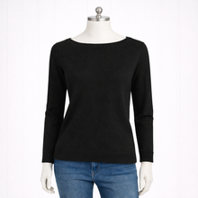 Load image into Gallery viewer, Marilyn Merino Wool Sweater, Black