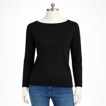 Load image into Gallery viewer, Marilyn Merino Wool Sweater, Black