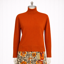 Load image into Gallery viewer, ERIN Turtleneck Sweater: Burnt Orange
