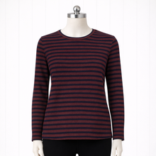 Load image into Gallery viewer, SAVANNAH Linen/Cotton Blend, Long Sleeve Tee, Cinnamon