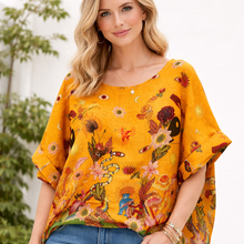 Load image into Gallery viewer, Tunic in Linen Soleil,APRICOT