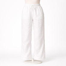 Load image into Gallery viewer, Gia Linen Pant, White