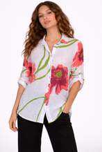 Load image into Gallery viewer, One Size Carol Linen Shirt, White