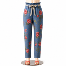 Load image into Gallery viewer, One Size Cassidy Linen Trouser, Light Blue