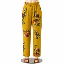 Load image into Gallery viewer, Celine Linen Trouser, Mustard