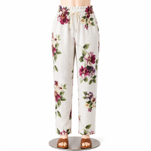 Load image into Gallery viewer, Celine Linen Trouser, White