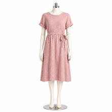Load image into Gallery viewer, Chantal Linen Dress: Rose