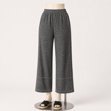 Load image into Gallery viewer, Tillie Seamed Linen Pant, Washed Out Black