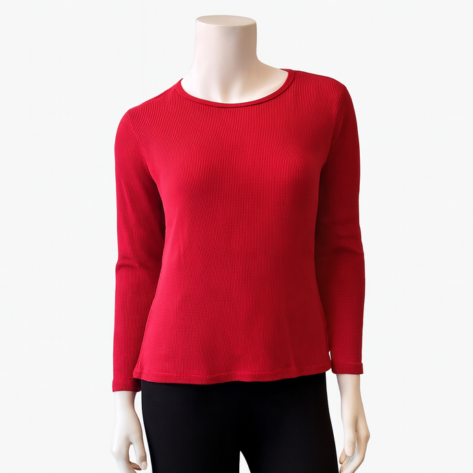 Lilly Thermal Tee: Red