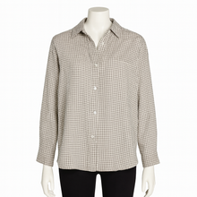 Load image into Gallery viewer, Samantha Linen Shirt, Black/Beige