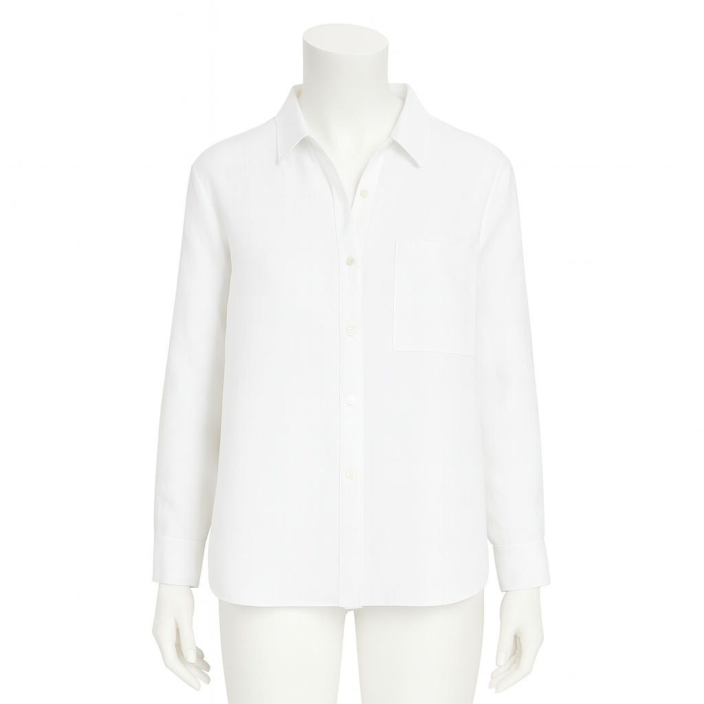 Samantha Linen Shirt, White