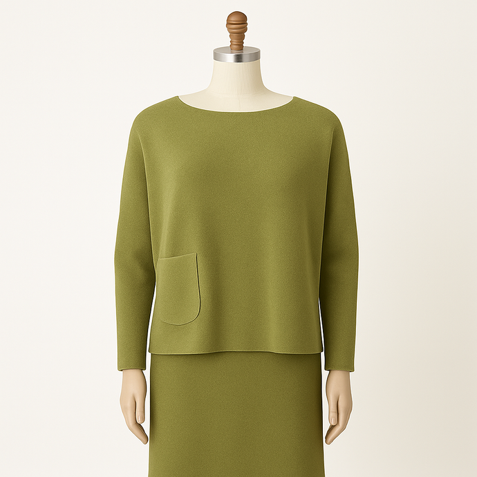 Tally One Size Pocket Sweater, Frog