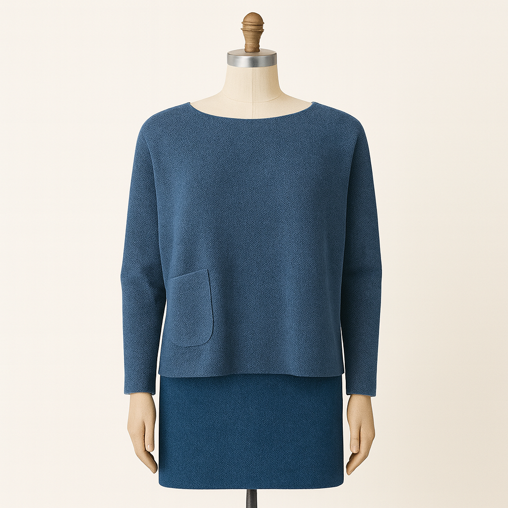 Tally One Size Pocket Sweater, Peacock
