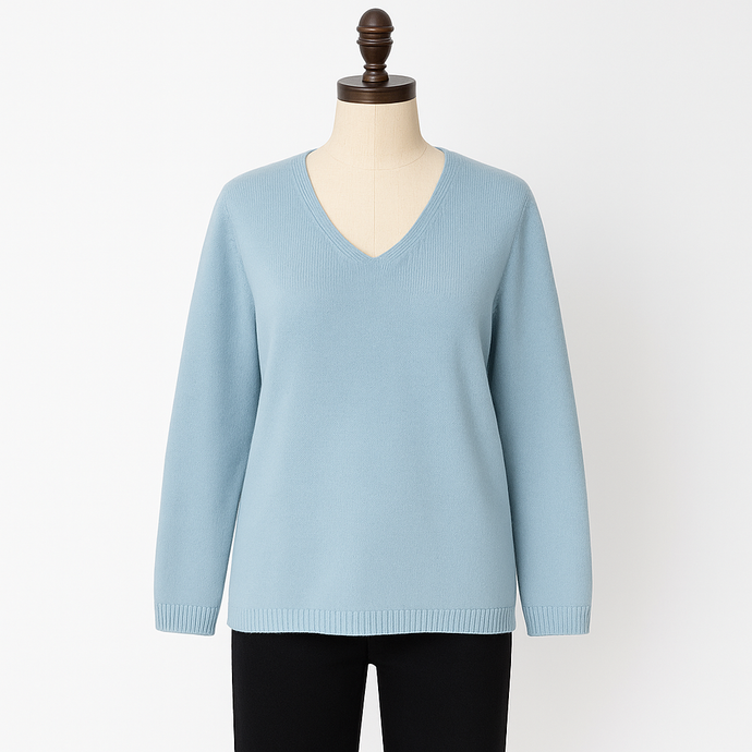 April Slate Blue Sweater
