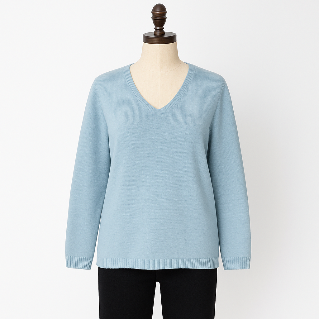 April Slate Blue Sweater