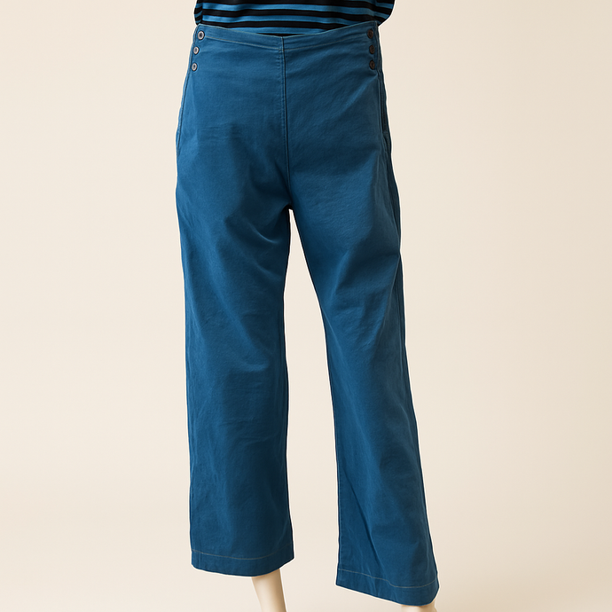 Arlene  Velvet Pant Peacock Blue