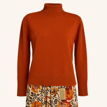 Load image into Gallery viewer, ERIN Turtleneck Sweater: Burnt Orange