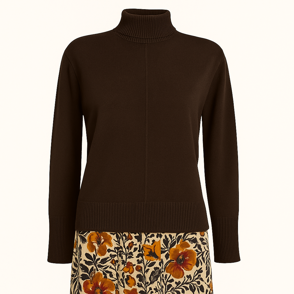 ERIN Turtleneck Sweater: Mocha