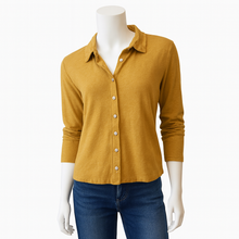 Load image into Gallery viewer, Rachel Button Down Shirt, Amber