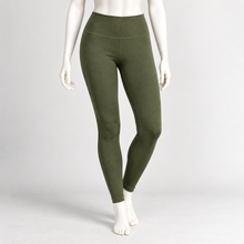 Load image into Gallery viewer, High Band Leggings - 6" Extra-Wide Band: OLIVE