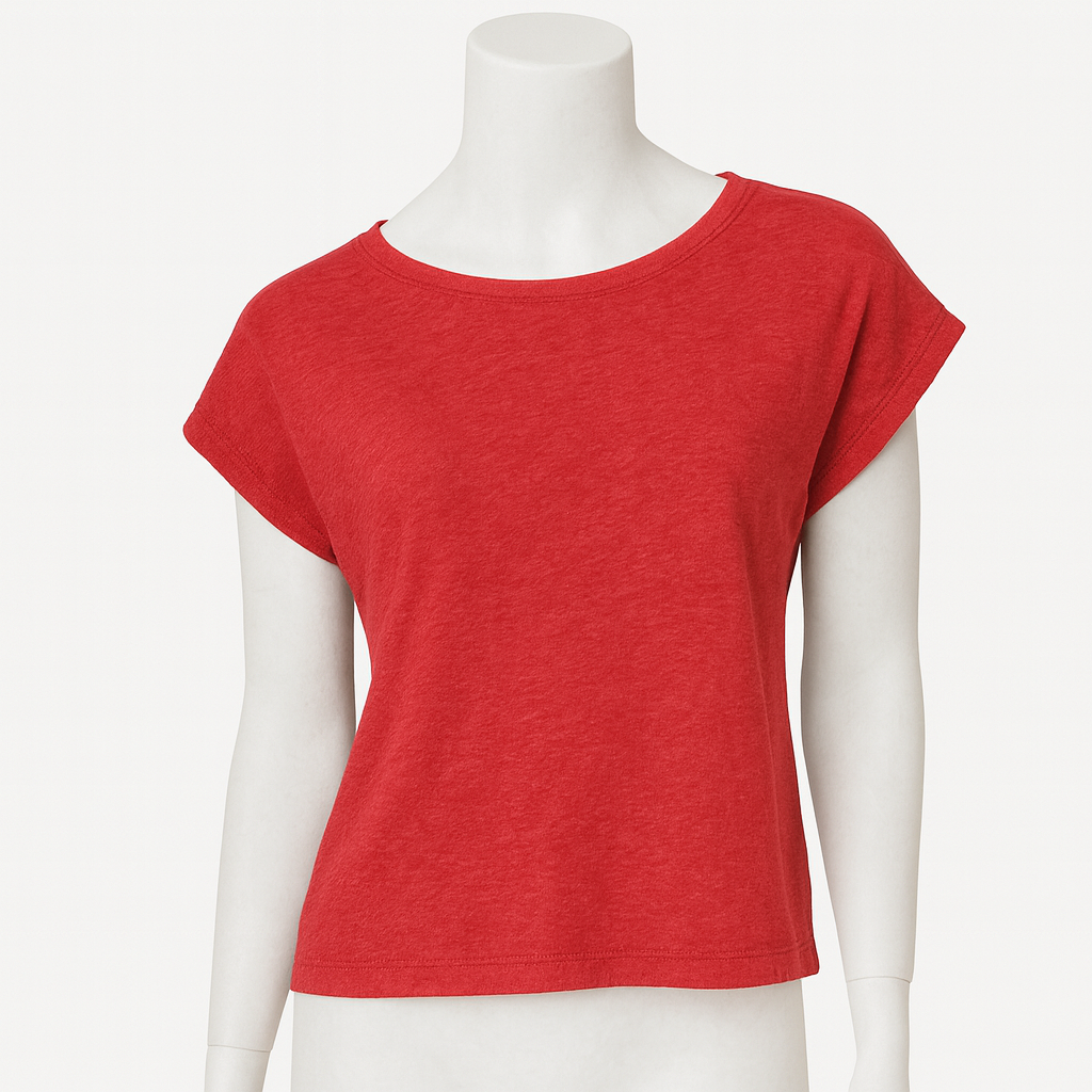 Jane Boxy Top; Red