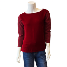 Load image into Gallery viewer, Leslie Velvet Easy Top: Scarlet