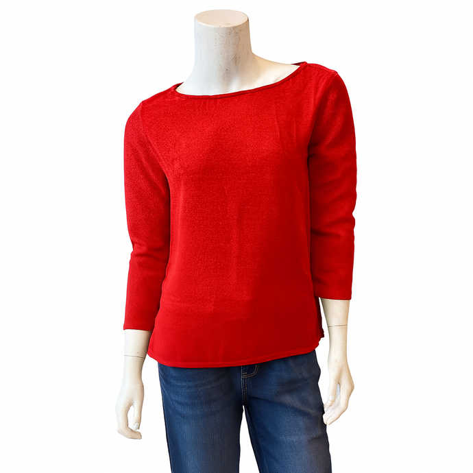 Marilyn Merino Wool Sweater, Red
