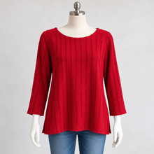 Load image into Gallery viewer, 3/4 Sleeve Tencel Boatneck Top