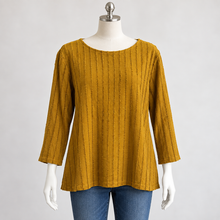 Load image into Gallery viewer, 3/4 Sleeve Tencel Boatneck Top