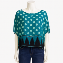 Load image into Gallery viewer, Renee Pure Silk Boxy Top: Turquoise