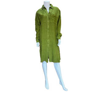 Margo Organic  Linen  Collared Dress