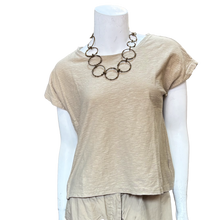 Load image into Gallery viewer, Jane Boxy Top; Cashew