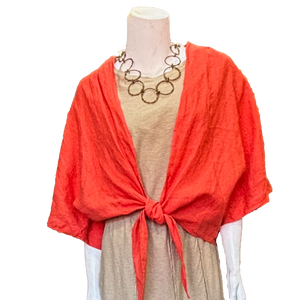 Jane Boxy Top; Cashew