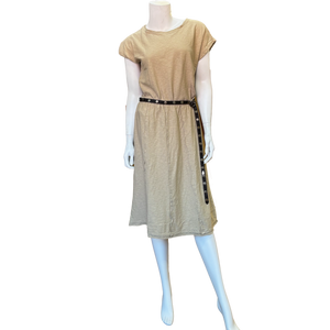 Jane Boxy Top; Cashew