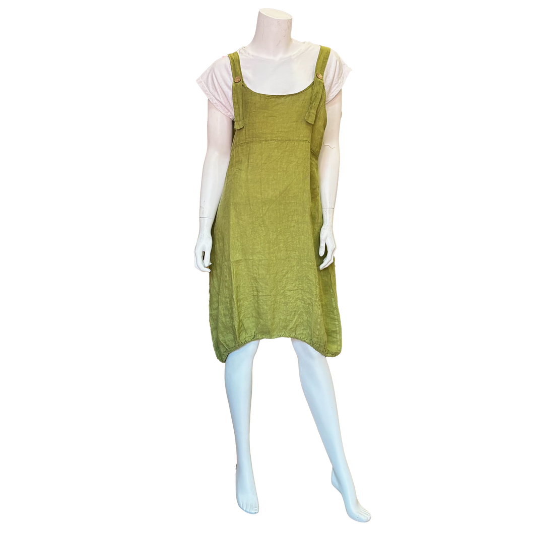 Barbie Overall Dress: Olive