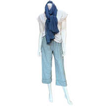 Load image into Gallery viewer, Alfie Frayed Cuff Pant: Blue