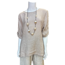 Load image into Gallery viewer, Luna Hi Low Tunic, Beige