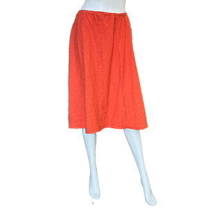 Sandy Seamed Skirt: Tabasco