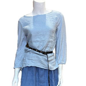 Raw Edge Alfie Top:Porcelain