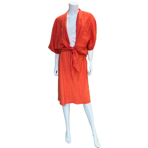 Sandy Seamed Skirt: Tabasco