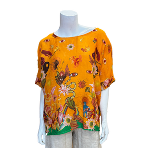 Tunic in Linen Soleil,APRICOT